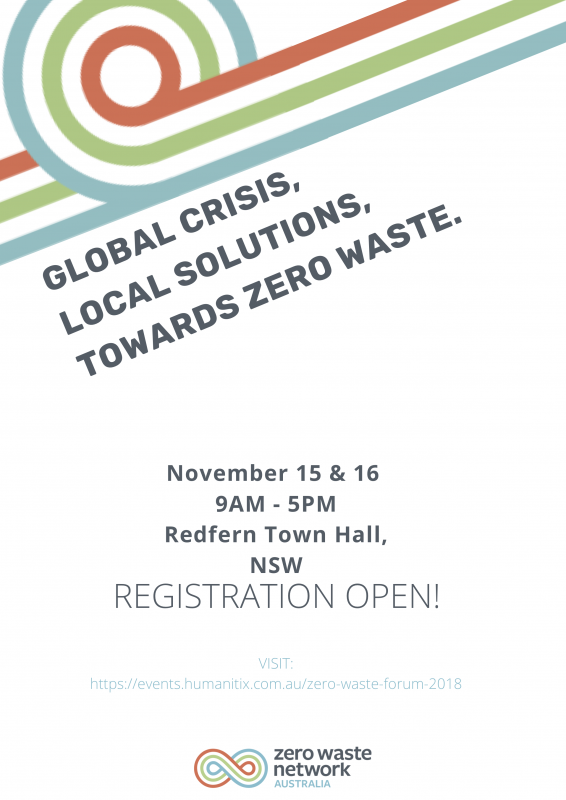 Zero Waste Forum 2018 Flyer
